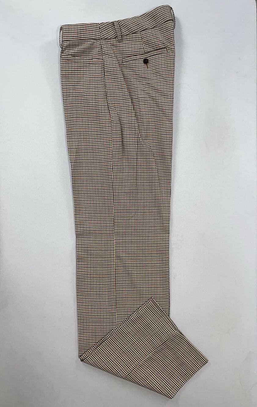 Banana Republic Italian Stretch Wool Wide Leg Dress Pants. Houndstooth, Size 10L